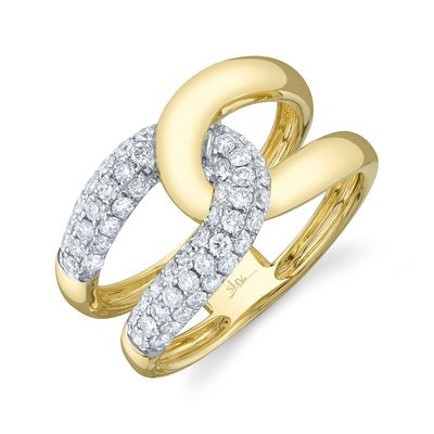 SHY CREATION - INTERLOCKING DIAMOND RING