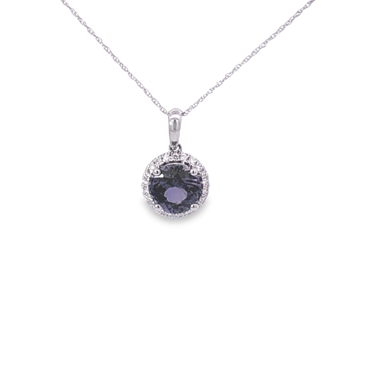 TANZANITE & DIAMOND PENDANT