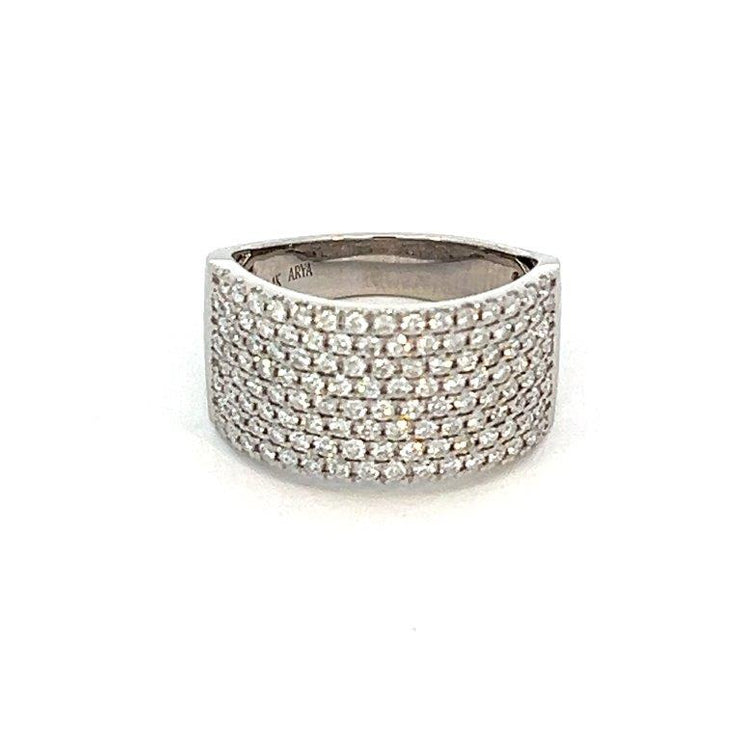 WIDE PAVE DIAMOND BAND - 1.5 CT