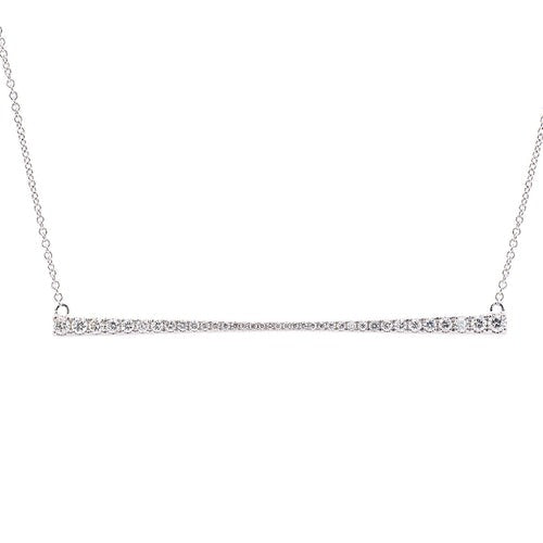 TAPERED BAR DIAMOND PENDANT