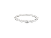 HENRI DAUSSI - PLATINUM MARQUISE DIAMOND BAND