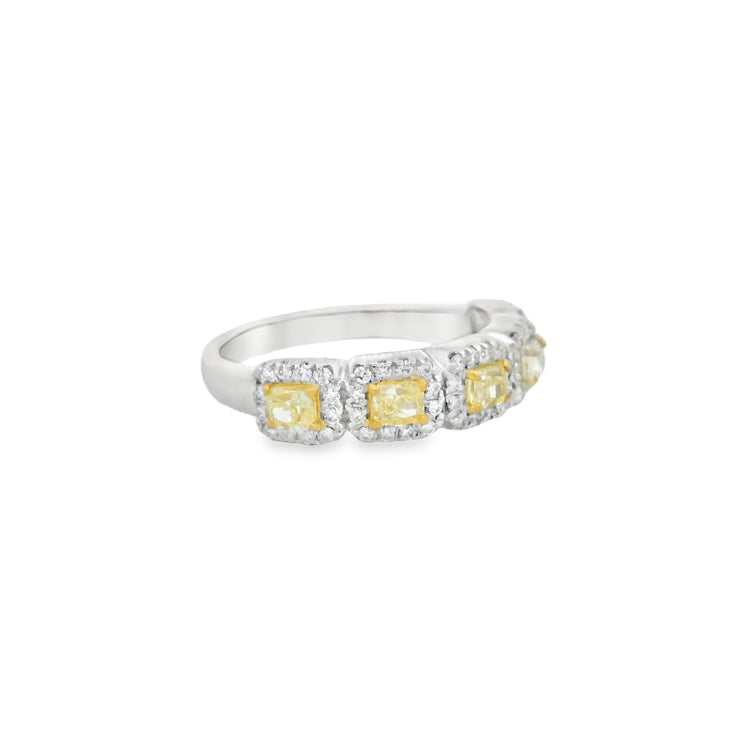 YELLOW DIAMOND 5 STONE RING