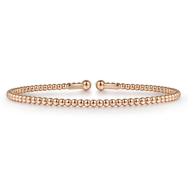 Gabriel & Co - Gold Bead Bangle Bracelet