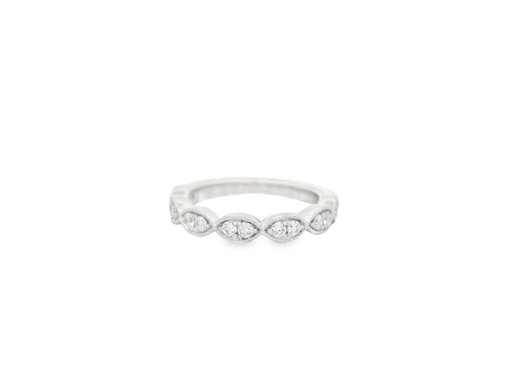 ILLUSION MARQUISE DIAMOND WEDDING BAND