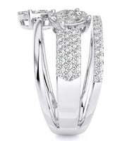 3 ROW DIAMOND RING