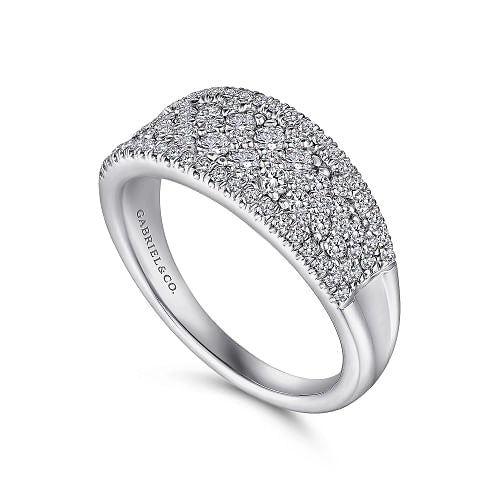 GABRIEL - PAVE DIAMOND RING