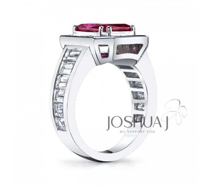 JOSHUA J - PINK SAPPHRE & DIAMOND RING