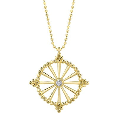 SHY CREATION - DIAMOND WHEEL NECKLACE