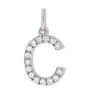 DIAMOND INITIAL 'C' PENDANT