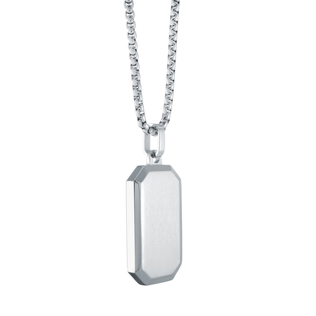 BRUSHED DOG TAG PENDANT