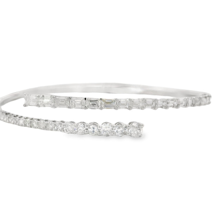 DIAMOND BYPASS BANGLE BRACELET