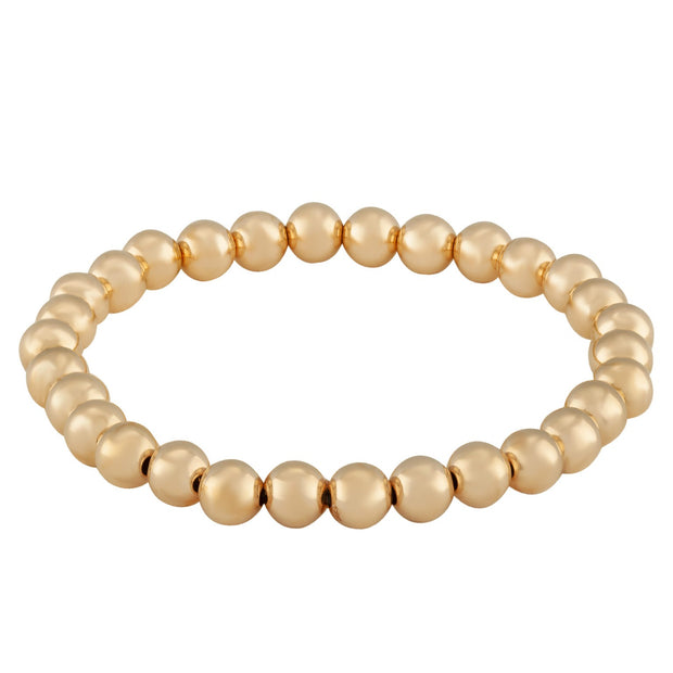 GOLD BEAD STRETCH BRACELET