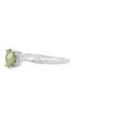 Peridot & Diamond Ring