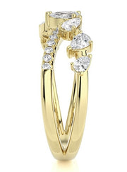 DIAMOND CRISS CROSS RING