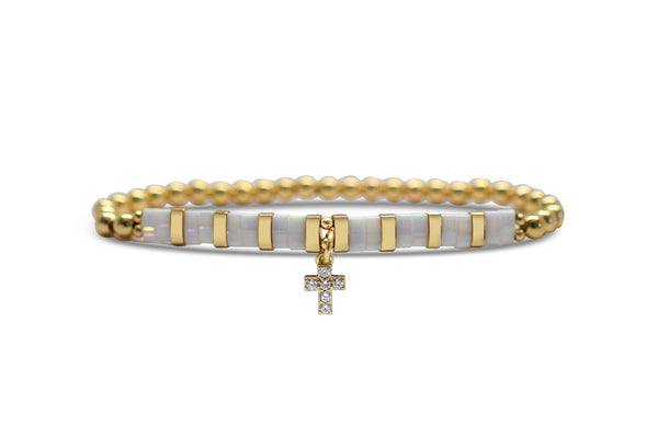 Skylar Paige - So Charming - Bead It! Cross Bracelet