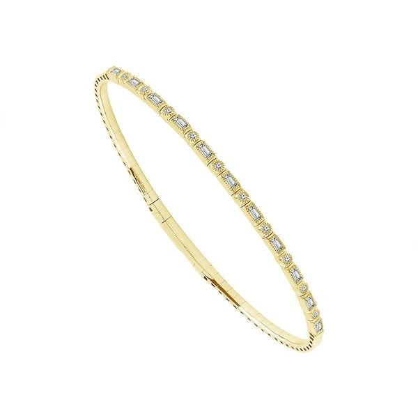 FLEXIBLE DIAMOND BANGLE BRACELET