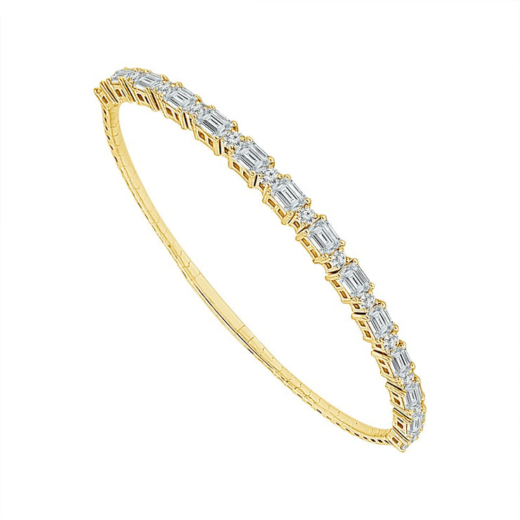 FLEXIBLE DIAMOND BANGLE BRACELET