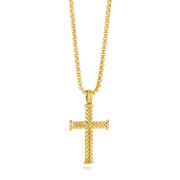 ITALGEM STEEL - CROSS PENDANT