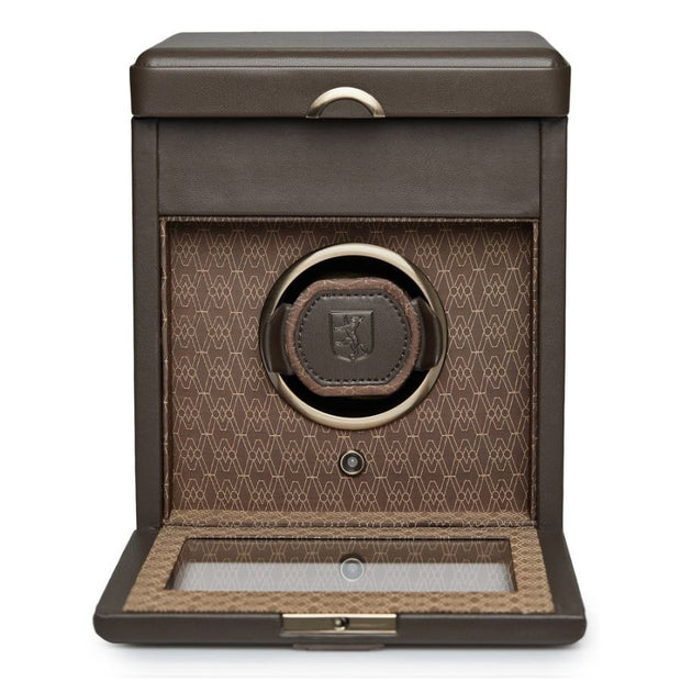 WOLF - Earth Single Watch Winder - COFFEE