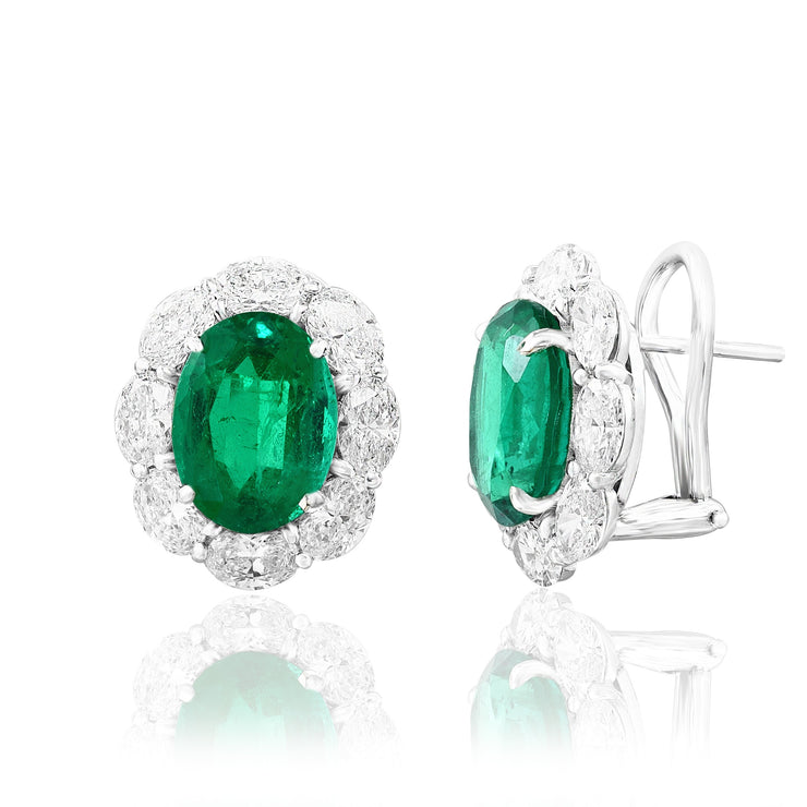 Emerald & Diamond Earrings