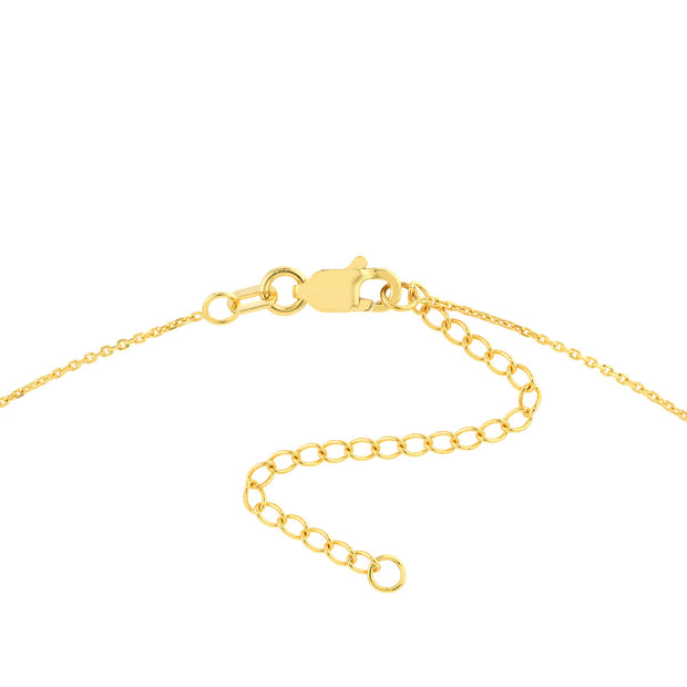 YELLOW GOLD DIAMOND NECKLACE