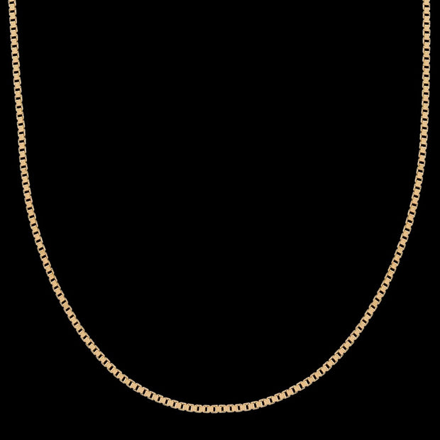 1mm Yellow Gold Box Chain