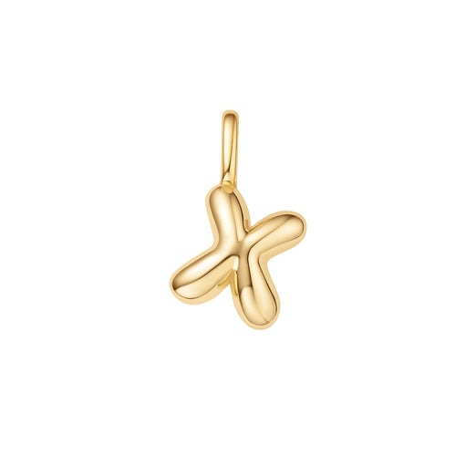 ANIA HAIE – BUBBLE INITIAL CHARM NECKLACE – “X”