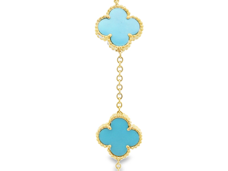 Turquoise Clover Bracelet