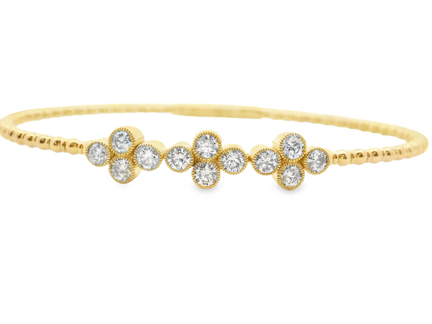 Flexible Diamond Bangle Bracelet