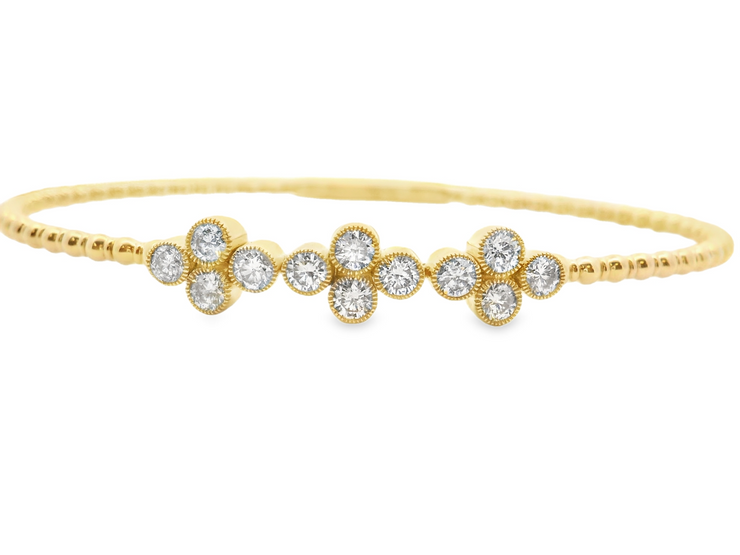 Flexible Diamond Bangle Bracelet