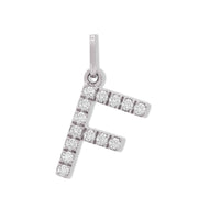 DIAMOND INITIAL 'F' PENDANT