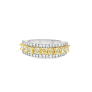 YELLOW & WHITE DIAMOND BAND