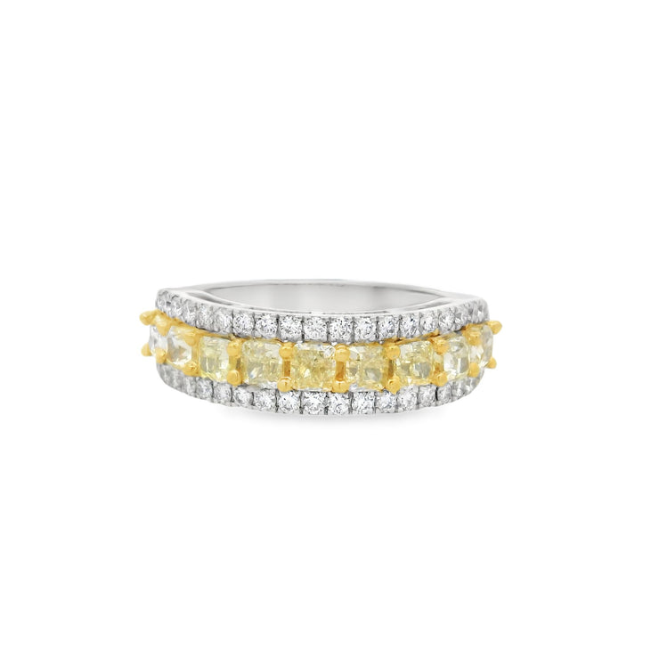 YELLOW & WHITE DIAMOND BAND