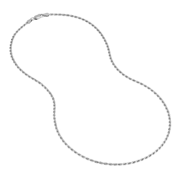 STERLING SILVER ROPE CHAIN 22"