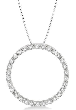 ASHI - 1/2 CARAT DIAMOND CIRCLE PENDANT