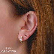 SHY CREATION - RUBY STUD EARRINGS