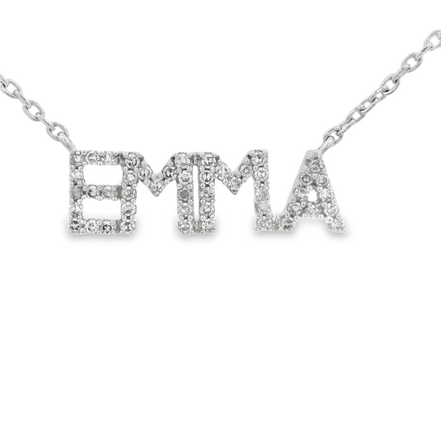 ASHI - DIAMOND "EMMA" NAME NECKLACE