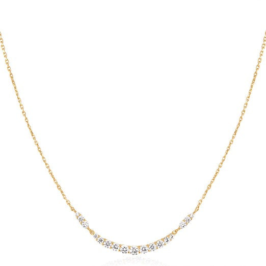 ANIA HAIE - CUBIC ZIRCONIA SMILE NECKLACE