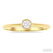 ASHI - ROUND DIAMOND SOLITAIRE RING