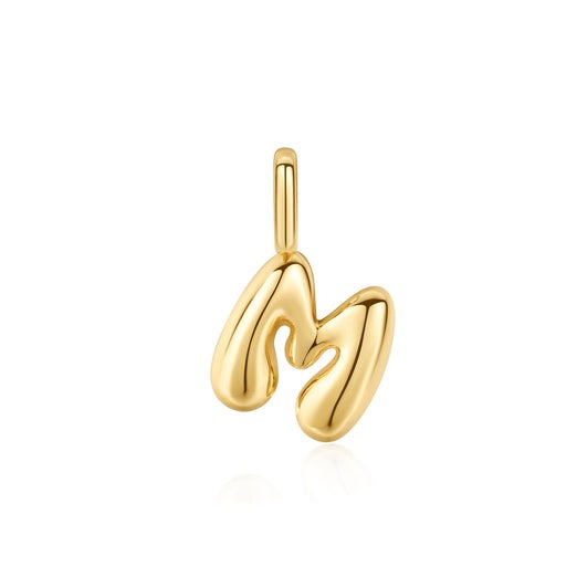 ANIA HAIE – BUBBLE INITIAL CHARM NECKLACE – “M”