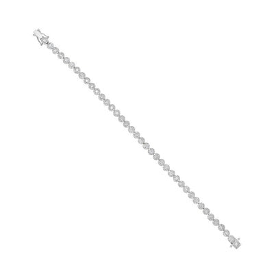 SHY CREATION - DIAMOND CLUSTER TENNIS BRACELET