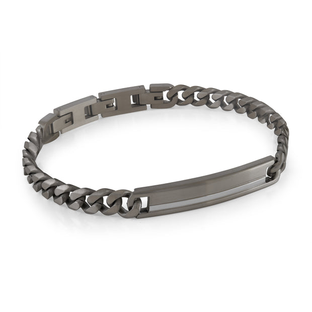 8MM CURB CHAIN ID BRACELET