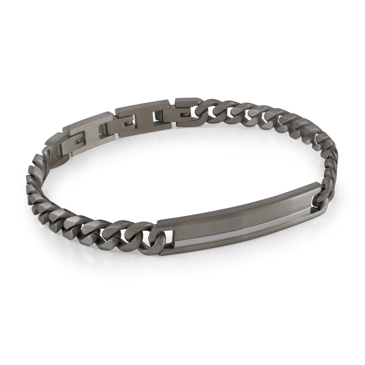 8MM CURB CHAIN ID BRACELET