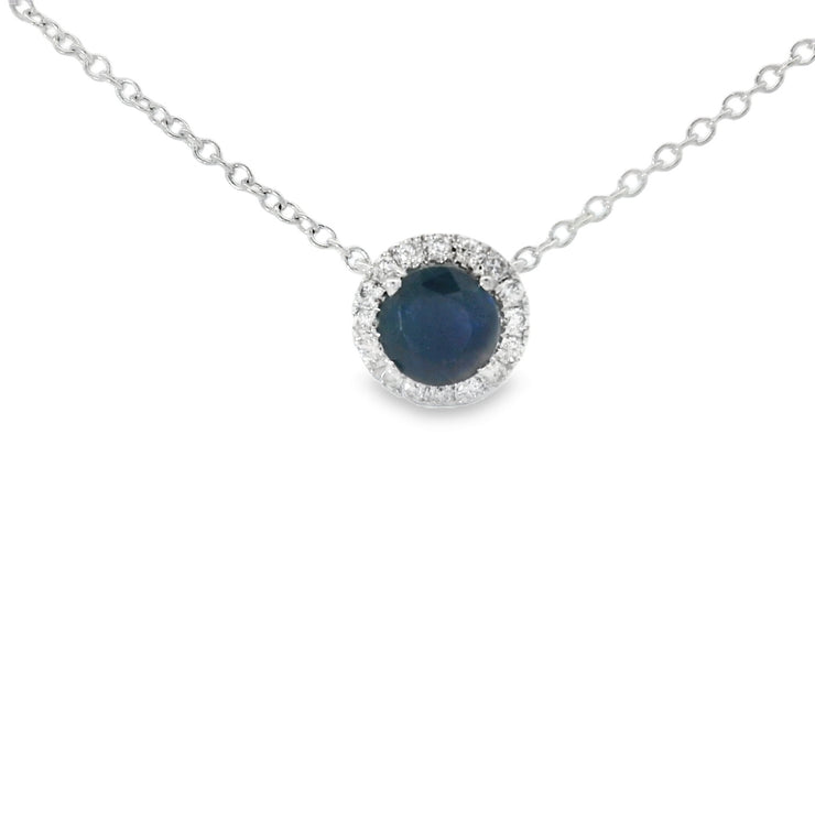 SAPPHIRE & DIAMOND PENDANT