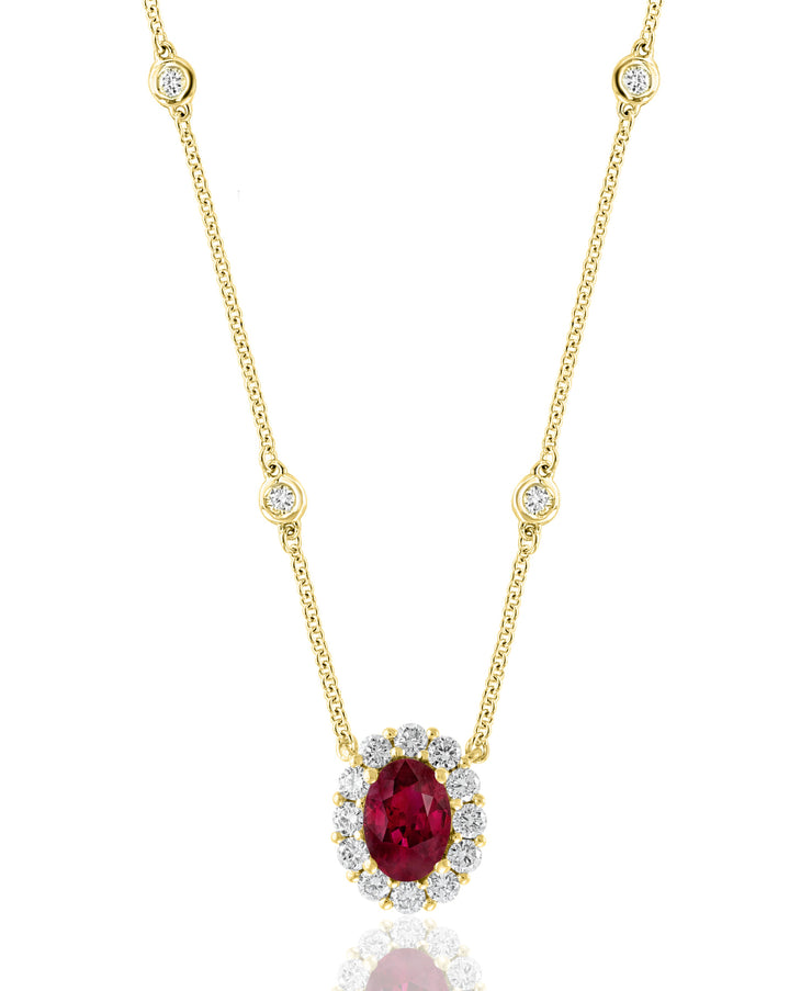 RUBY & DIAMOND PENDANT