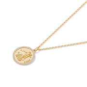 DIAMOND VIRGO ZODIAC NECKLACE