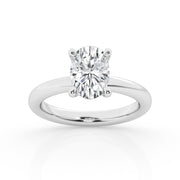 DIAMOND SOLITAIRE ENGAGEMENT RING - 1.50 CT OVAL