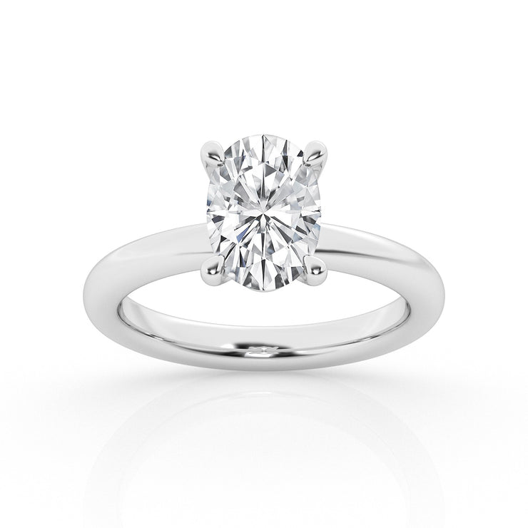 DIAMOND SOLITAIRE ENGAGEMENT RING - 1 CT OVAL