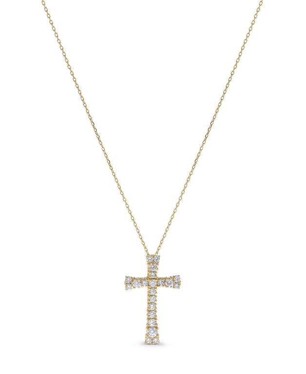 DIAMOND CROSS PENDANT - 1 CT