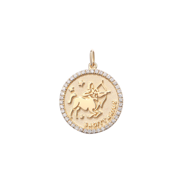 DIAMOND SAGITTARIUS ZODIAC PENDANT